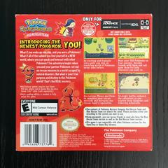 Box Back | Pokemon Mystery Dungeon Red Rescue Team GameBoy Advance