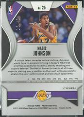 Back Side | Magic Johnson [Pink Pulsar] Basketball Cards 2019 Panini Prizm