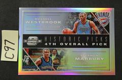 Russell Westbrook / Stephon Marbury Basketball Cards 2019 Panini Contenders Optic Historic Picks Prices