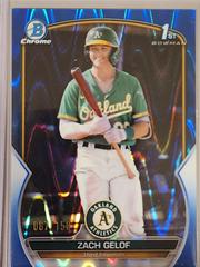 Zack Gelof [Blue RayWave] Baseball Cards 2023 Bowman Chrome Prospects Prices