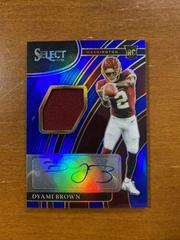Dyami Brown [Blue] #RS-DBR Football Cards 2021 Panini Select Rookie Signatures Prices