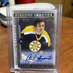 Phil Esposito [Autograph] #BDL-PE Hockey Cards 2021 Upper Deck Black Diamond Legends Prices