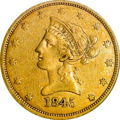 1845 [PROOF] Coins Liberty Head Gold Eagle Prices
