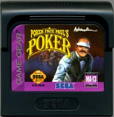 Poker Face Paul'S Poker - Cartridge | Poker Face Paul's Poker Sega Game Gear