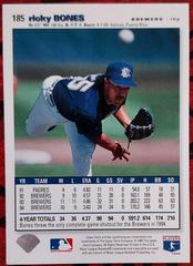 Back  | Ricky Bones [Silver Signature] Baseball Cards 1995 Collector's Choice
