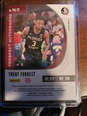 Forrest Back | Trenton Forrest Basketball Cards 2020 Panini Prizm Draft Picks Autographs
