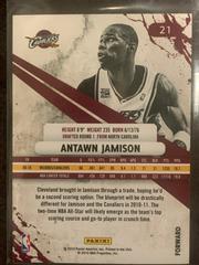 Back Of Card | Antawn Jamison Basketball Cards 2010 Panini Rookies & Stars