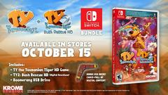 Contents (Date Is Wrong) | Ty The Tasmanian Tiger HD + Ty The Tasmanian Tiger 2: Bush Rescue HD Bundle Nintendo Switch