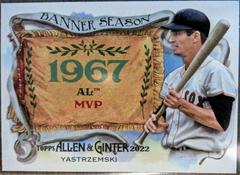 Carl Yastrzemski Baseball Cards 2022 Topps Allen & Ginter Banner Seasons Prices