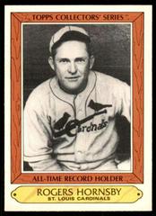 Rogers Hornsby Baseball Cards 1985 Topps Traded Tiffany Prices