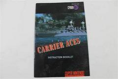 Carrier Aces - Manual | Carrier Aces Super Nintendo