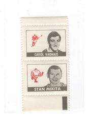 Stan Mikita, Carol Vadnais Hockey Cards 1969 O-Pee-Chee Stamps Prices