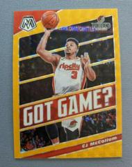 CJ McCollum [Orange Fluorescent] #12 Basketball Cards 2019 Panini Mosaic Got Game Prices