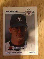 Dan Radison #24 Baseball Cards 1991 Impel Line Drive Pre Rookie AA Prices