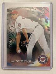 Max Scherzer [Black] Baseball Cards 2017 Bowman Platinum Prices