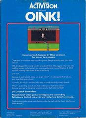 Back Cover | Oink! Atari 2600