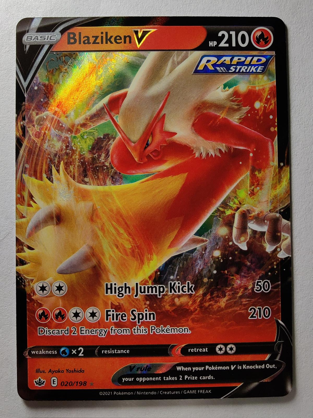 Blaziken V 20 Prices Pokemon Chilling Reign Pokemon Cards