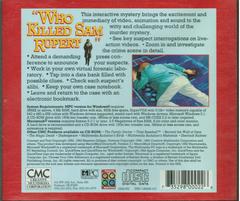 Back Cover | Who Killed Sam Rupert: Virtual Murder 1 PC Games