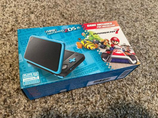 New Nintendo 2DS XL Black + Turquoise [Mario Kart 7 Pre-Installed] photo