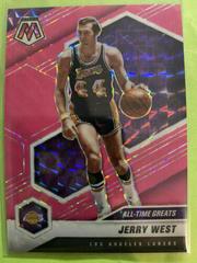Jerry West [Pink Fluorescent] Basketball Cards 2020 Panini Mosaic Prices