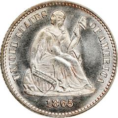 1865 [PROOF] Coins Seated Liberty Half Dime Prices