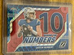 Justin Herbert [Blue] #18 Football Cards 2023 Panini Zenith Behind the Numbers Prices
