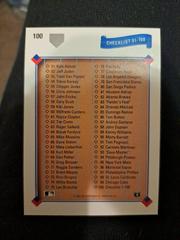 Checklist #100 Baseball Cards 1991 Upper Deck Prices