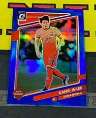 Kang in Lee [Optic Blue] Soccer Cards 2021 Panini Donruss Road to Qatar Prices