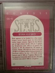 Reverse Image | Ryan Klesko Baseball Cards 1992 Panini Donruss Triple Play Gallery of Stars