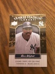 Dave Winfield Baseball Cards 2008 Upper Deck Yankee Stadium Legacy 1980's Prices