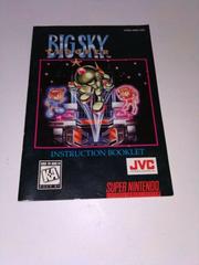 Big Sky Trooper - Manual | Big Sky Trooper Super Nintendo