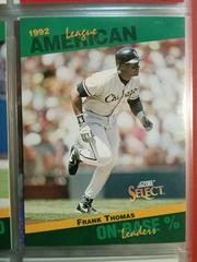 Frank Thomas #49 Baseball Cards 1993 Score Select Stat Leaders Prices