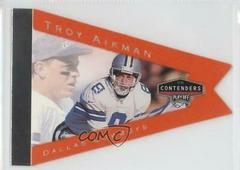 Troy Aikman [Orange] #20 Football Cards 1998 Playoff Contenders Pennants Prices