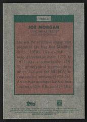 Back | Joe Morgan Baseball Cards 2024 Topps Heritage Baseball Sensation