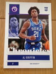 AJ Griffin [Purple] Basketball Cards 2022 Panini Chronicles Draft Picks Prices
