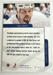 Backside | Owen Nolan [Foil] Hockey Cards 2003 ITG Toronto Star