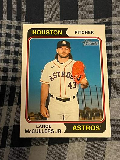 2023 Topps Heritage Lance McCullers Jr #235 Houston Astros Baseball Card