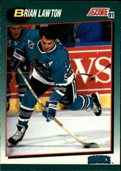 Brian Lawton #98T Hockey Cards 1991 Score Rookie Traded Prices