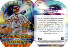 Albert Pujols [Orange Galactic] Baseball Cards 2023 Topps Cosmic Chrome Launched Into Orbit Prices