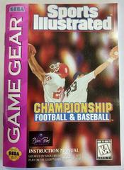 Sports Illustrated - Manual | Sports Illustrated Championship Football & Baseball Sega Game Gear