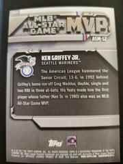 Card Back | Ken Griffey jr Baseball Cards 2017 Topps All Star Game MVP
