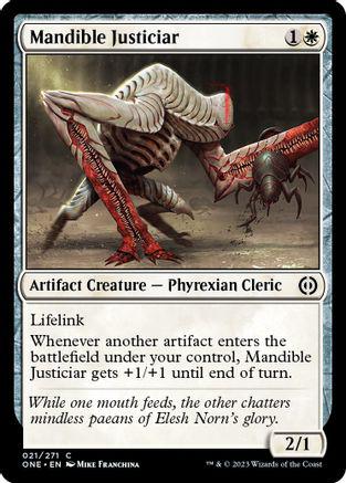 Mandible Justiciar #21 Magic Phyrexia: All Will Be One