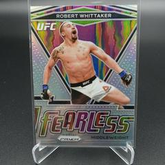 Robert Whittaker [Silver] Ufc Cards 2021 Panini Prizm UFC Fearless Prices