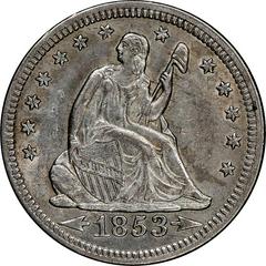1853 [ARROWS & RAYS PROOF] Coins Seated Liberty Quarter Prices