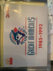 Checklist #36 Baseball Cards 1993 Donruss McDonald's Toronto Blue Jays Great Moments Prices