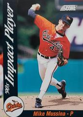 Mike Mussina #48 Baseball Cards 1992 Score Impact Players Prices