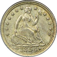 1854 [ARROWS PROOF] Coins Seated Liberty Half Dime Prices