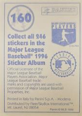 Back | Paul Molitor Baseball Cards 1996 Panini Stickers