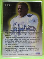 Reverse | Michael Irvin Football Cards 1994 Fleer All Pro