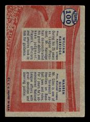 Back | League Presidents [W. Harridge, W. Giles] Baseball Cards 1957 Topps